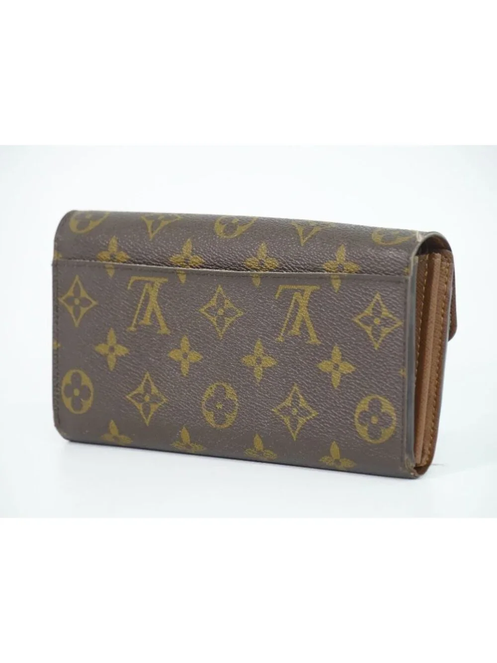 Louis Vuitton LV Portefeuille Sarah Monogram Wallet Brown Vintage